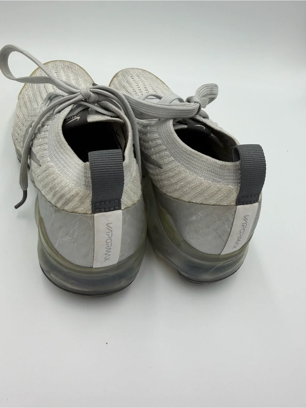 Nike Air Vapormax Flyknit 3 Silver Grey Women's Size 6 AJ6910-101 Running Shoe